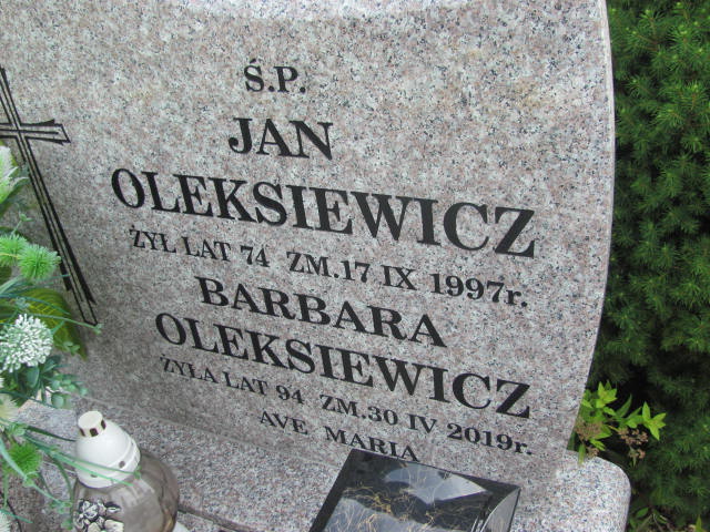 Jan Oleksiewicz 1923 Kutno - Grobonet - Wyszukiwarka osób pochowanych